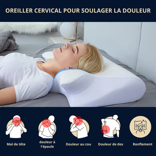 Oreiller Ergonomique Lunadoux — Dormez mieux, vivez mieux
