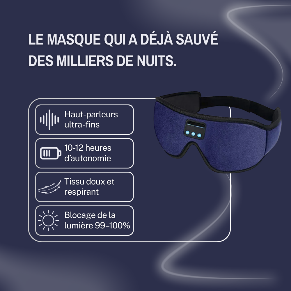 Masque Relax™ – Dormez profondément, écoutez librement